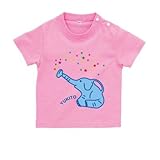 BabyChips ぞうじょうろ(名入れ半袖ベビーTシャツ) 140 ピンク