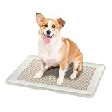 リッチェル(Richell) お掃除簡単フラットトレー ワイド アイボリー ペット ドッグ 犬 用 トイレ 薄型 メッシュ すべりにくい