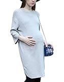 (オーセンティック) AUTHENTIC マタニティ ウェア ワンピース セーター ニット 妊婦 ゆったり 産前 産後 (Free, グレー)
