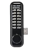 No.5100 デジタル面付錠 BJ(ブラック)　標準ラッチ/HSサムターン　10セット入