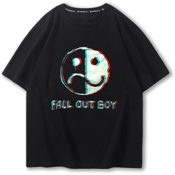 Fall Out Boy イラスト Tシャツ Lサイズ ブラック Fall Out Boy イラスト Tシャツ Lサイズ ブラック Amazon.com