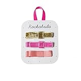 Rockahula Kidsロッカフラキッズ/H540Gグリッターグログランクリップ3個セット/ピーチ