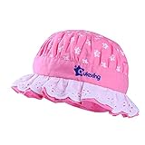 QLEX ベビー用ハット 赤ちゃんキャップ 1-2歳 男の子 女の子 漁夫帽 キャップ 太陽帽 UVカット 紫外線対策 日焼け止め 春 夏 秋 ビーチハット おしゃれ 綿 バケットハット お出かけ ア