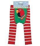 (フルギ) Frugi ベビー レギンス　オウム × レッド ストライプ サイズ2-3y ( 95 ) オーガニックコットン
