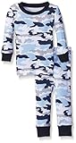 Burt 's Bees Baby Baby Organic Camo Bee 2pcパジャマ、スカイ カラー: ブルー
