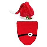 Zhhlinyuan 寝相アート ベビー服 Newborn Baby Boy Girl Costume Crochet Outfits Photography Props Cap Beanie Sle