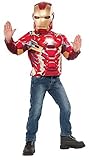 Imagine by Rubies Iron Man Deluxe Costume Top with Light Up Icon Costume [並行輸入品]