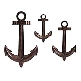 IMAX 89420-3 Lex Anchor Wall Decor, 3-Pack [並行輸入品]