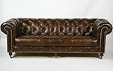 総本革 ビンテージレザー ヴィンテージレザー アンティーク調 3P  トリプルソファ チェスターフィールド