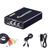 3RCA コンポジット/S端子 to HDMI 変換器 1080P対応 Composite 3RCA AV/S-Video to HDMI コンバーター ビデオ変換器 コンポジット hdmi 変換 アナログ デジタル 変換器 rca s端子 hdmiコンバーター