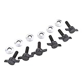 Perfk ジープラングラー TJ97-06対応 クイック 取り外し ファスナーサム ネジ キット 6セット ハードトップファスナナットボルトKIT