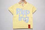 KRIFF MAYER KIDS クリフメイヤー デカロゴT(Ripp) Tシャツロゴ 100cm イエロー