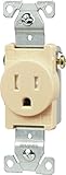 Eaton TR817V Tamper Resistant Single Receptacle, Ivory [並行輸入品]