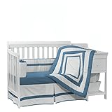 Baby Doll Bedding Modern Hotel Style Crib Bedding Set, Aqua by BabyDoll Bedding