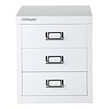 BISLEY ビスレー ベーシック 12 マルチ収納ケース 3段 ホワイトTX H123NL キャビネット 引き出し棚 [並行輸入品]