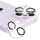 Yirui iPhone14 / iphone14 Plus 用 カメラフィルム カメラ レンズ 保護カバー 全面保護 硬度9H 黒縁取り 