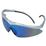 MSA Safety Works 10083078 Essential Euro Safety Glasses, Sky Blue Mirror by Safety Works
