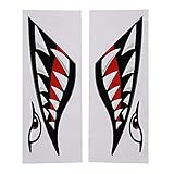 ボートステッカー シャークの歯型ステッカー カヤックステッカー 粘着性 漁船 車