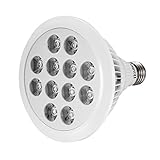 Homdox 植物育成用LEDランプ 12W 水耕栽培 室内用 プラント園芸 室内栽培 波長 (660nm/630nm/460nm)3つ すくすく育つ