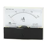 uxcell アナログ電流計 エレクトロニクスマルチテスター 測定装置 電流測定 低消費電力 ブラック