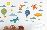 Petit Collage Wall Decal, By Air by Petit Collage