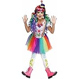 Fun World Kids Crazy Color Clown Costume (Medium) [並行輸入品]