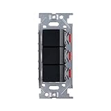 スガツネ工業 埋込トリプルスイッチ ソフトブラック PXP-J-NKW03008-SB