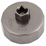 SODIAL(R) キャップオイルフィルターソケットレンチカップ工具65ミリメートル ID 14フルート