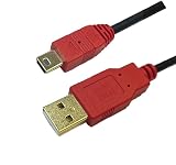 3Aカンパニー miniUSBケーブル 0.5m レッド 2本 データ伝送・充電対応 Atype-miniB MOB-MINIUSB05-RD