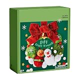 クリスマスリース作りキット、クリスマスリースアートクラフト - クリスマス リースウィンターリースクラフトキット,子供用幼稚園おもちゃ手作りリース木製ボード対象年齢6歳以上