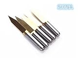 SHINA 新品　5本入り　彫刻 Vカッター 0.2mm CNC PCB フ ライスCNCドリルビット　カーバイド「J3.4502Tix5.JP」　収納便利