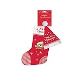 (ホーム・コレクション) Home Collection ベビー・赤ちゃん用 クリスマス帽子・飾りソックス セット (ワンサイズ) (レッド/ホワイト)