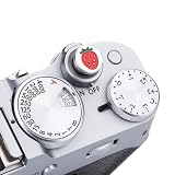 金属製カメラホットシューカバーとシャッターボタンキャップ Fujifilm X-T5 X-T4 X-T3 X-T30 X-T30 X-T30 X-T30 II X-T20 X-PRO3 X100VI X100V X-E5 X-E4 X-E3に対応 (アルミニウム合金-シャンタ一装飾ボダン)