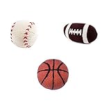 Estella gift-sport Hand Knit Sports Star Organic Cotton Rattle Toy Newborn Baby Gift Set [並行輸入品]
