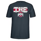 フットボールストライプTシャツOhio St グレイ