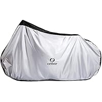 créer 自転車カバー 防水 厚手 2020年 雨避け UV加工 盗難防止 210D ロックホール/収納袋付