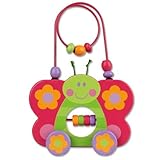 Stephen Joseph Butterfly Rolling Wire and Bead Toy [並行輸入品]