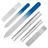 爪やすり ガラス製 爪磨き つめみがき ネイルケア用品 大小3個セット j-cheng (ブルー) 爪やすり ガラス製 爪磨き つめみがき ネイルケア用品 大小3個セット j-cheng (ブルー)