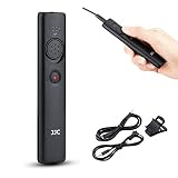JJC DMW-RS2 シャッターリモコン リモートレリーズ Lumix DC-GH7 DC-G9M2 DC-GH6 DC-S5M2K DC-S5M2X DC-S5 S1 S1 II S1H S1R GH5 GH5S GX7 GX8 GH4 GH3 GH2 G9 G99 FZ1000 II FZ2000 対応 クリップホルダー 付属