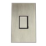 Lutron Vareo nt-o-nfb-snシングルギャングフェースプレート挿入Wallplate、サテンニッケル