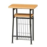 SINAPP サイドテーブル リビングテーブル 収納ラック付き コンパクトサイズ SIK0550