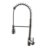 KES Kitchen Spring Faucet Pulldown Spray Single Handle Hole Bar Sink Water Mixer Tap with Pull Down 