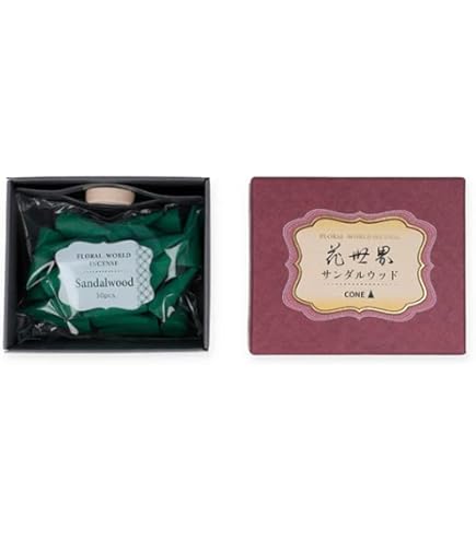 Amazon.co.jp: 六種花世界 サンダルウッド コーン 120粒 徳用サイズ