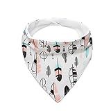 MIOIM® ベビー キッズ ビブ 柔らかい防水 よだれかけ 三角 スナップ サイズ調整可能 カラフル