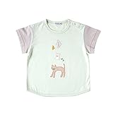 Hoppetta アップリケTシャツ ミント 90cm 59095