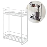 ディスペンサーラック シャワーラック ディスペンサーホルダー バスラック ディスペンサースタンド 2段 ミスト ホワイト 02232