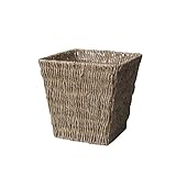 定番バスケット　シーグラスカゴ　5寸角タイプ　縦型鉢カバー　ナチュラル　3-1002