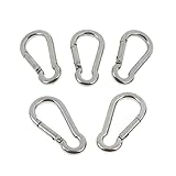 B Blesiya カラビナ　マリンフック　クイックリンク　ステンレス鋼　ボート　キャンプ　アクティビティ　簡単な接続　5個　全4サイズ - 304-4mm