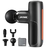 JKMEE 筋膜リリースガン ハンディガン【最新アップグレード・ミニ筋膜ガン】自適応モード シリコンヘッド4つ 8mm振幅 5段階強力振動 
