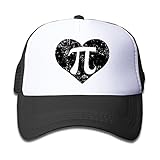 キッズ メッシュキャップ 通気性 今季最新 ダンス レジャー・キャップ 円周率　3.1415926 日焼け止め 帽子 カジュアル ストーリート系ブラック プリント付き 無地